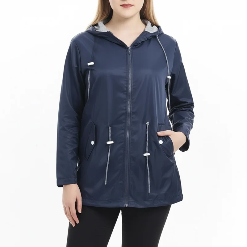 Damen Wasserdichte Regenjacke – Große Größen