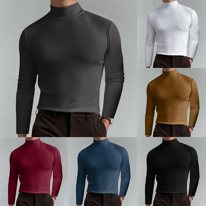 Herren Hochwertiger Rollkragenpullover Nord Taschen