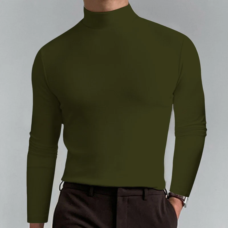 Herren Hochwertiger Rollkragenpullover Nord Taschen