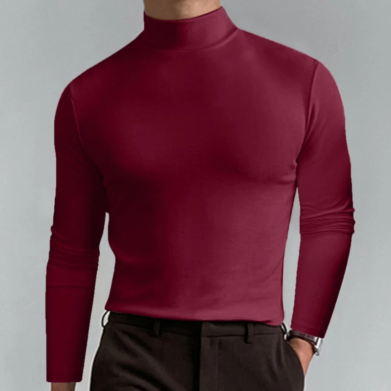 Herren Hochwertiger Rollkragenpullover Nord Taschen