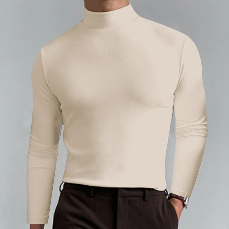 Herren Hochwertiger Rollkragenpullover Nord Taschen
