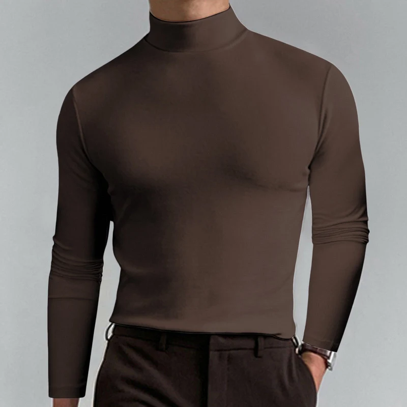 Herren Hochwertiger Rollkragenpullover Nord Taschen