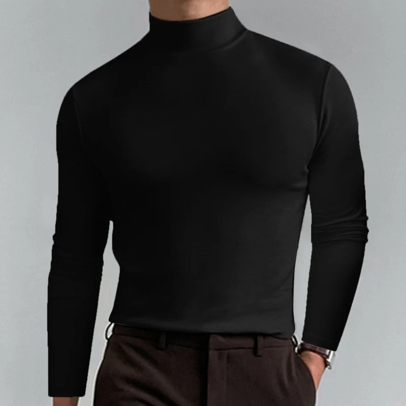 Herren Hochwertiger Rollkragenpullover Nord Taschen