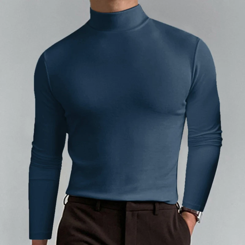 Herren Hochwertiger Rollkragenpullover Nord Taschen