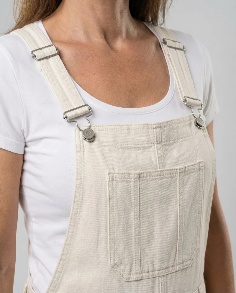 Damen Worker Latzhose mit verstellbaren Trägern