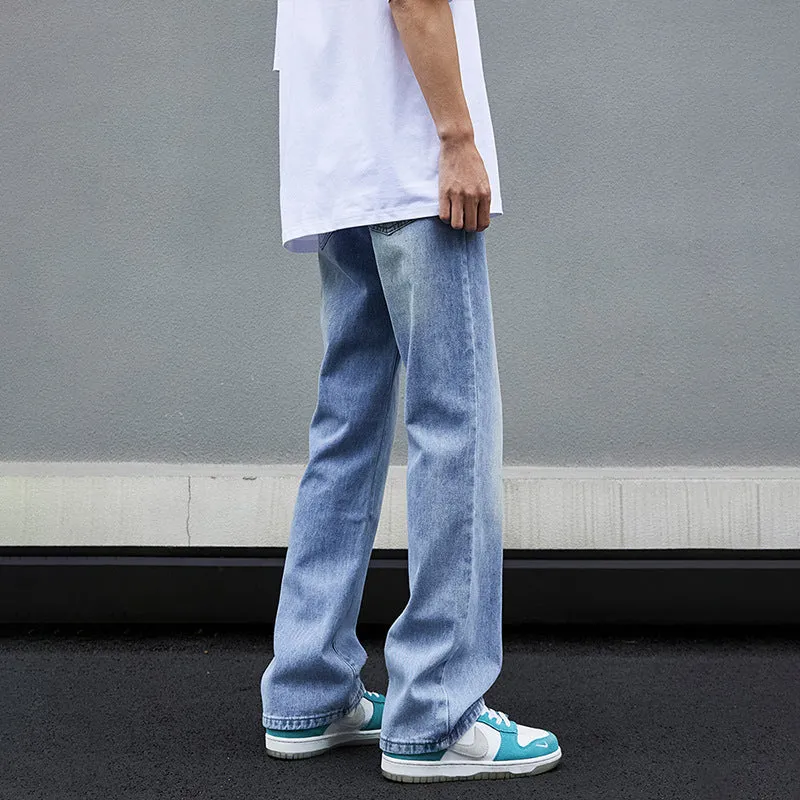 Herren Modische Wide-Leg Jeans Nord Taschen