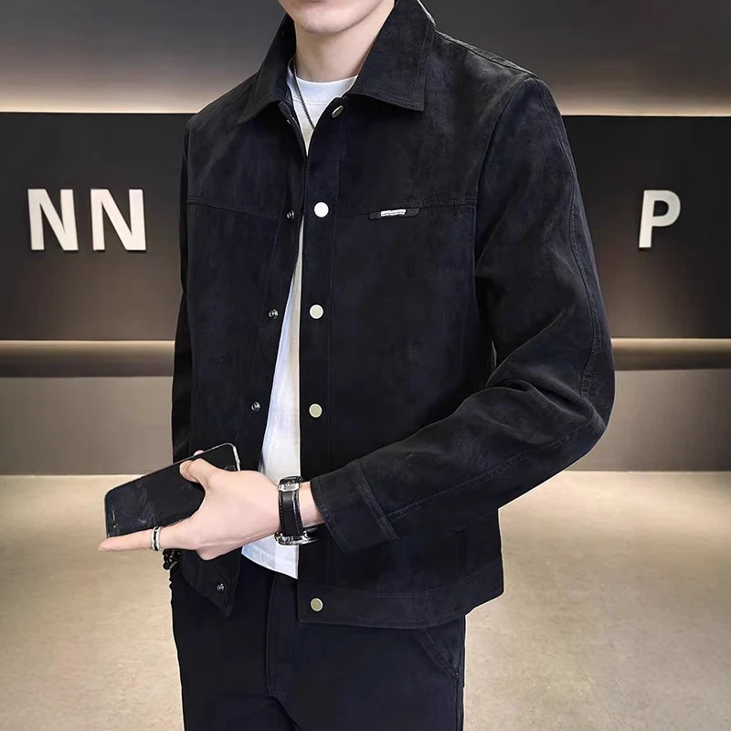 Herren Modische Kunstlederjacke Nord Taschen