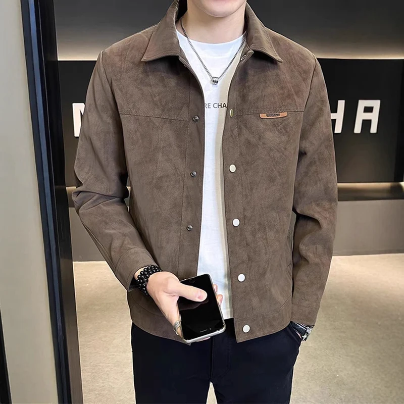 Herren Modische Kunstlederjacke Nord Taschen