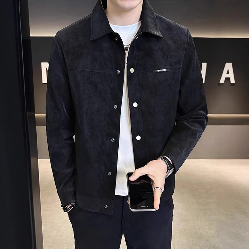 Herren Modische Kunstlederjacke Nord Taschen