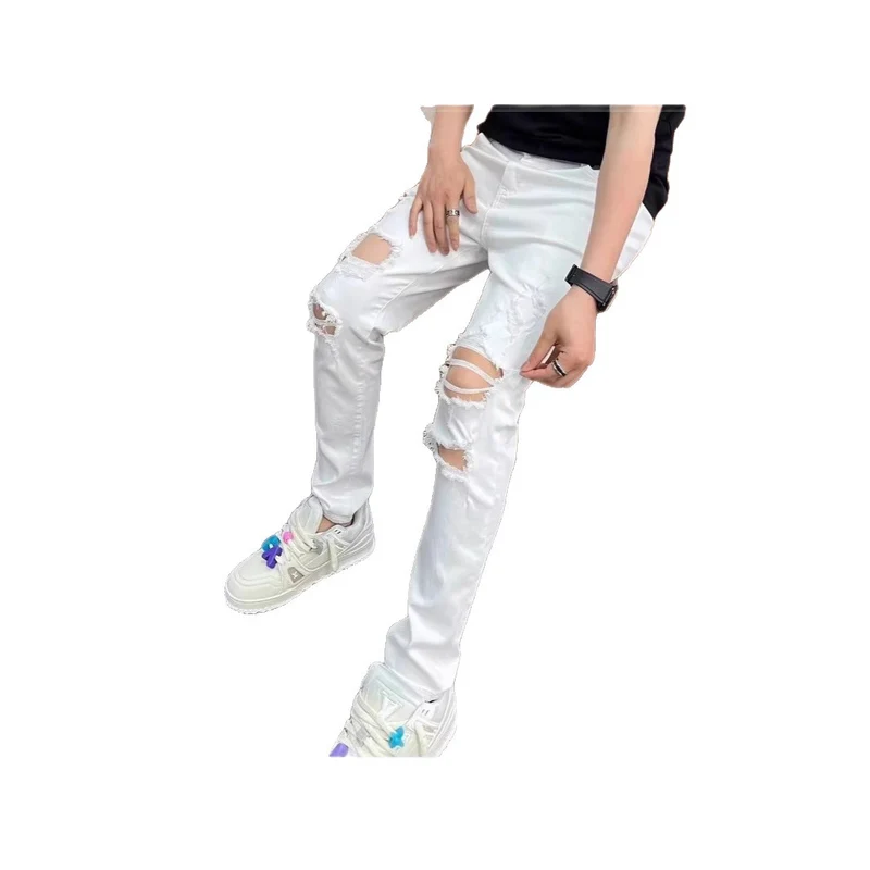 Herren Modische Destroyed Jeans Nord Taschen