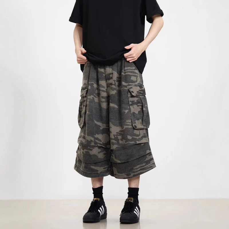Herren Modische Cargoshorts mit weitem Schnitt Nord Taschen