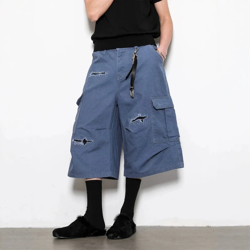 Herren Modische Cargo-Shorts mit weitem Schnitt und praktischen Taschen Nord Taschen