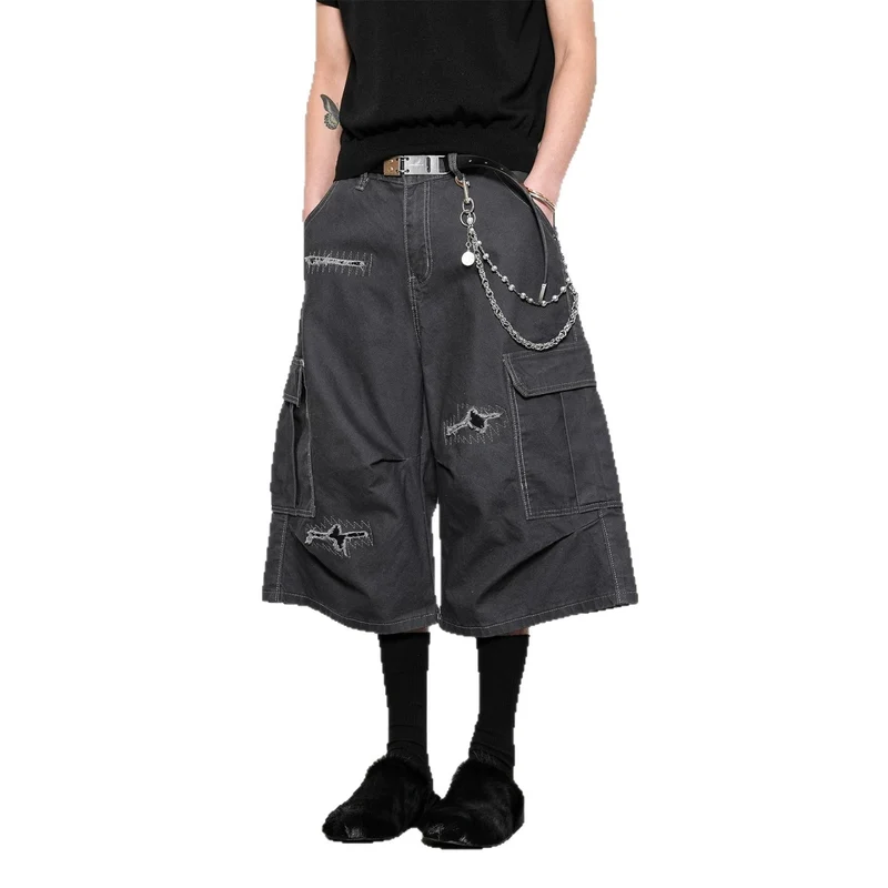 Herren Modische Cargo-Shorts mit weitem Schnitt und praktischen Taschen Nord Taschen