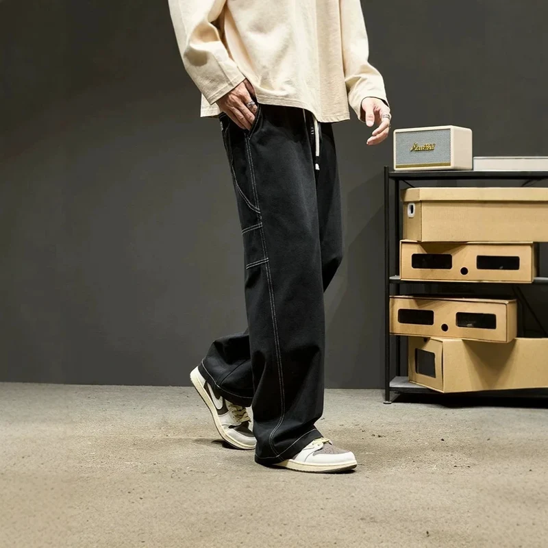 Herren Modische Cargo-Hose mit weiten Beinen Nord Taschen