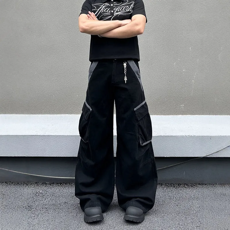 Herren Modische Baggy Cargo-Hose Nord Taschen