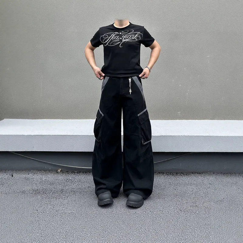 Herren Modische Baggy Cargo-Hose Nord Taschen