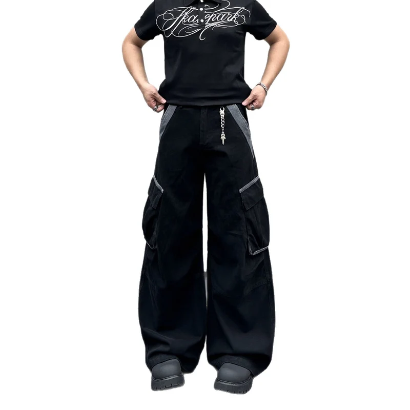 Herren Modische Baggy Cargo-Hose Nord Taschen