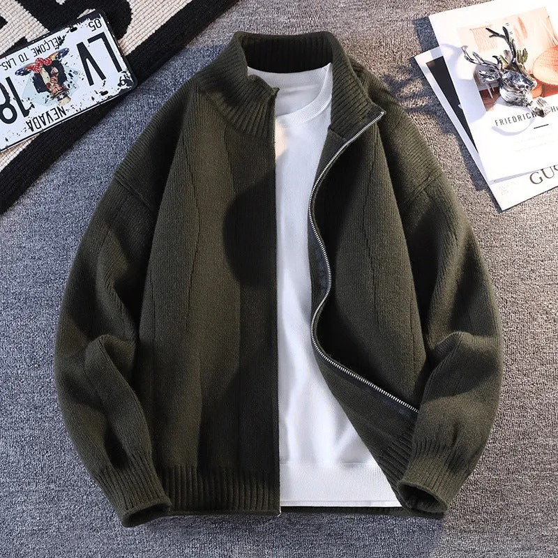 Herren Lässiger Windbreaker mit hochgeschlossenem Reißverschluss Nord Taschen