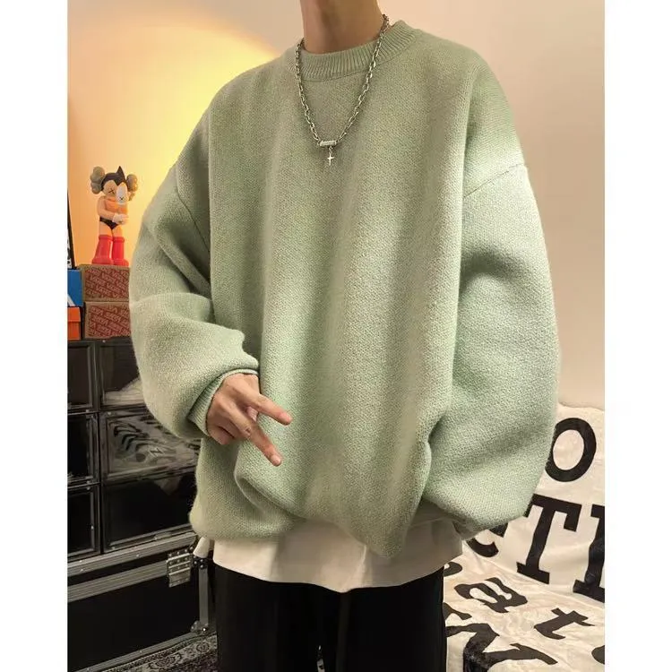 Herren Lässiger Oversized Pullover Nord Taschen