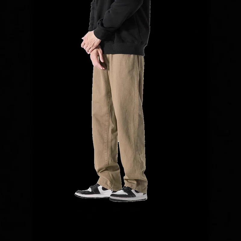Herren Lässige Weitgeschnittene Chino-Hose Nord Taschen