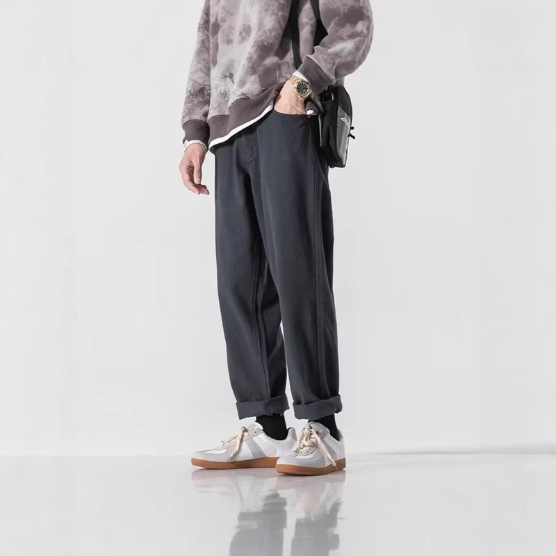 Herren Lässige Weitgeschnittene Chino-Hose Nord Taschen