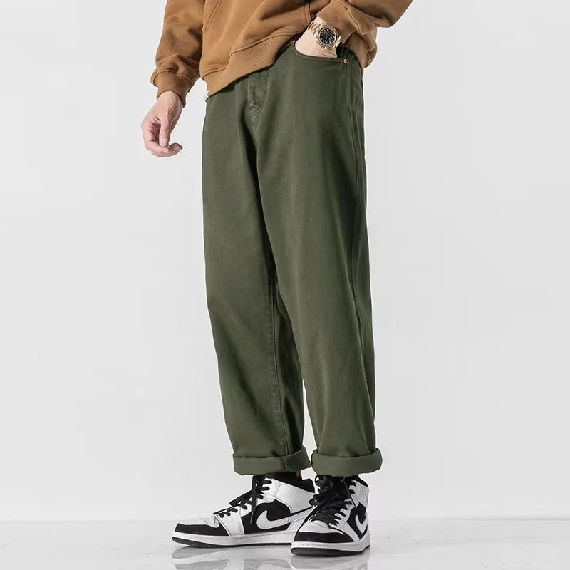 Herren Lässige Weitgeschnittene Chino-Hose Nord Taschen