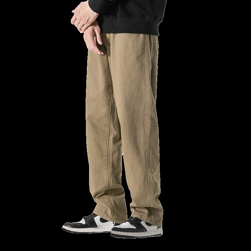 Herren Lässige Weitgeschnittene Chino-Hose Nord Taschen