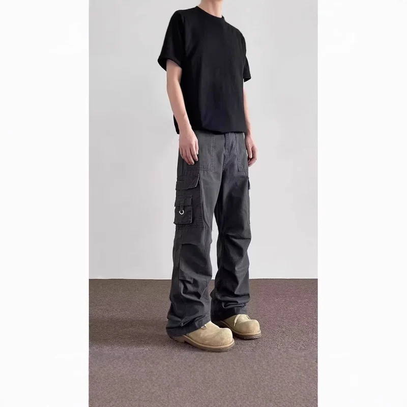 Herren Lässige Oversized Cargo-Hose Nord Taschen
