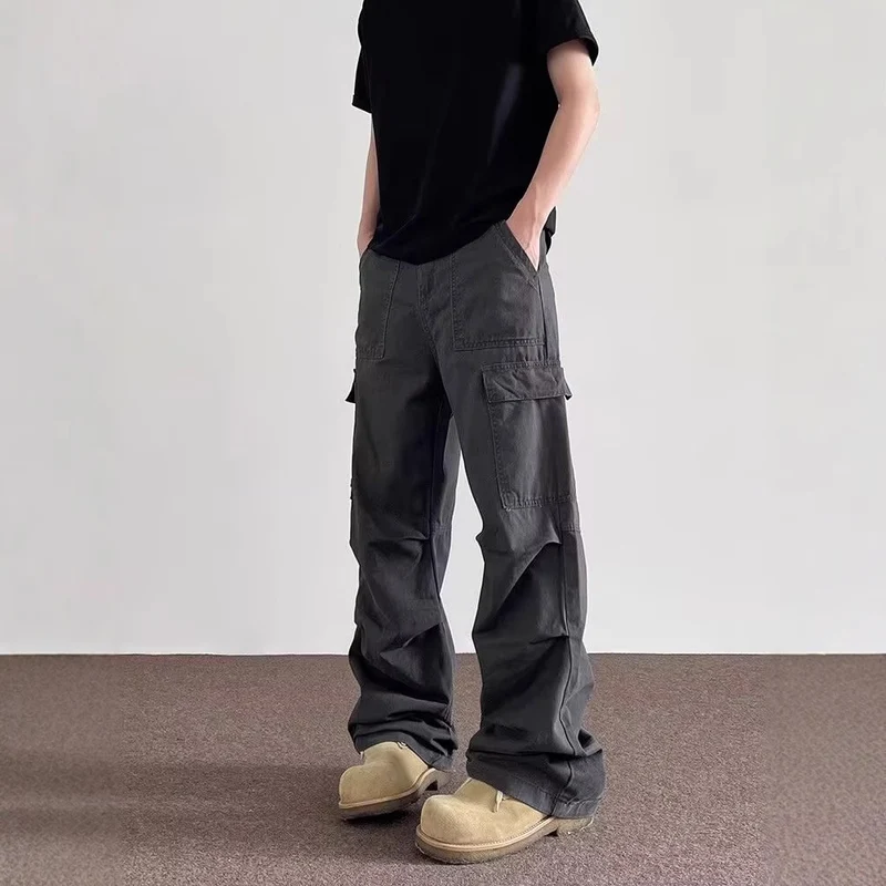 Herren Lässige Oversized Cargo-Hose Nord Taschen