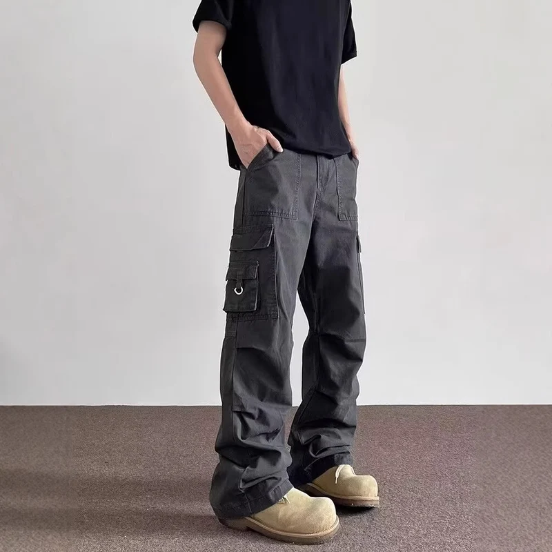 Herren Lässige Oversized Cargo-Hose Nord Taschen