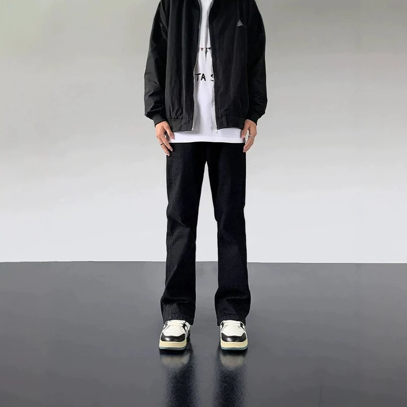 Herren Lässige Lockere Jeans Nord Taschen