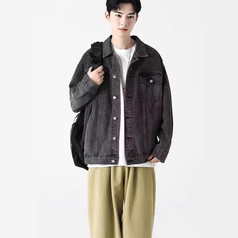 Herren Lässige Jeansjacke Nord Taschen