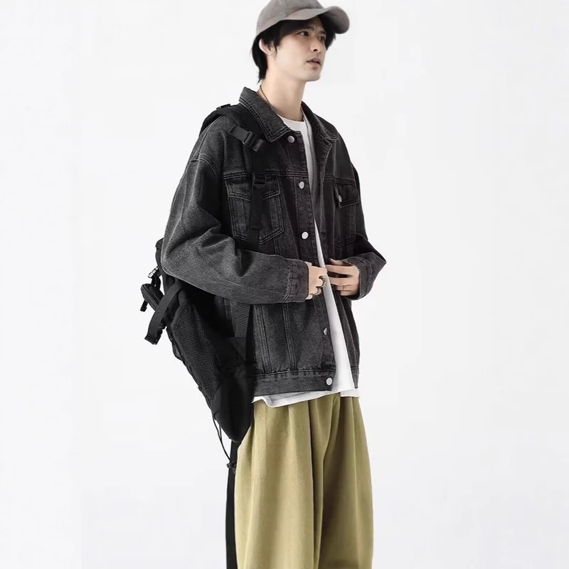 Herren Lässige Jeansjacke Nord Taschen
