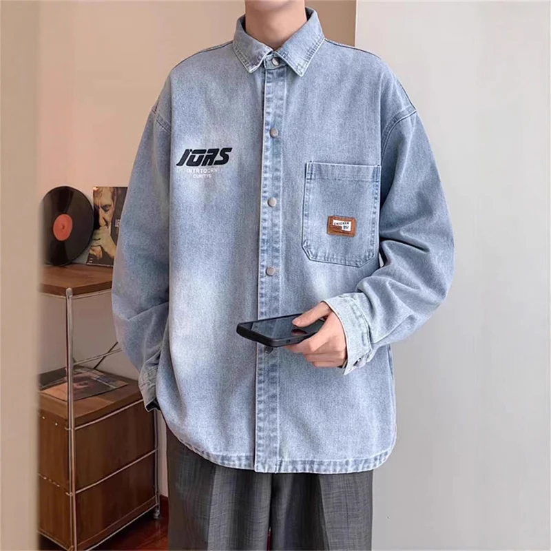 Herren Lässige Denim-Jacke Nord Taschen