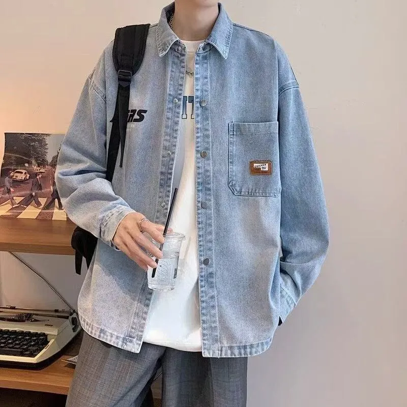 Herren Lässige Denim-Jacke Nord Taschen