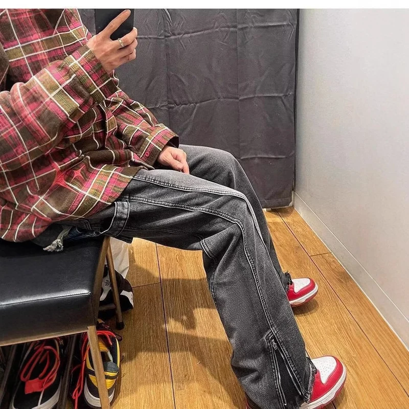 Herren Lässige Cargo-Jeans Nord Taschen
