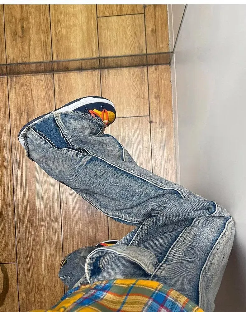 Herren Lässige Cargo-Jeans Nord Taschen
