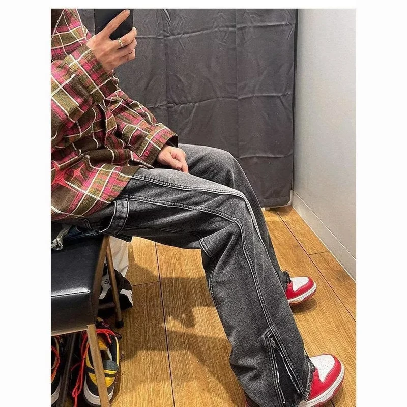 Herren Lässige Cargo-Jeans Nord Taschen