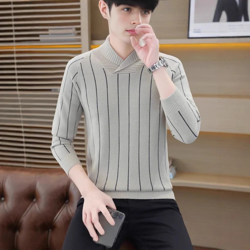 Herren Eleganter Feinstrickpullover Nord Taschen