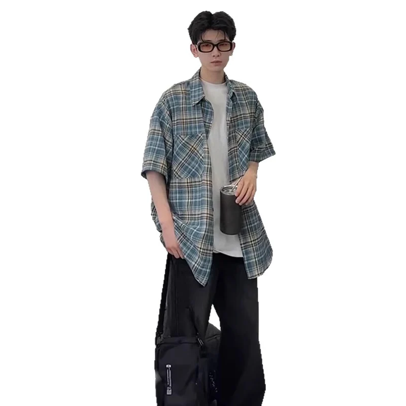 Herren Elegante und lässige Kurzarm-Hemdjacke Nord Taschen