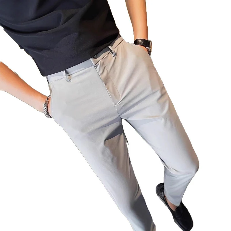 Herren Elegante Slim-Fit Hose Nord Taschen