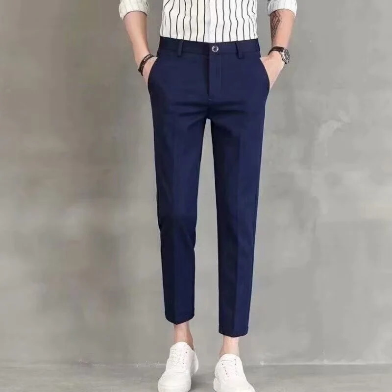 Herren Elegante Slim Fit Chino-Hose Nord Taschen