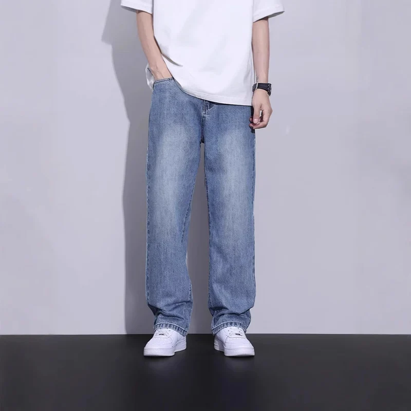 Herren Bequeme Weitgeschnittene Jeans Nord Taschen