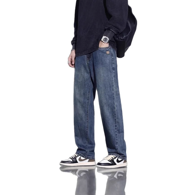 Herren Bequeme Weitgeschnittene Jeans Nord Taschen