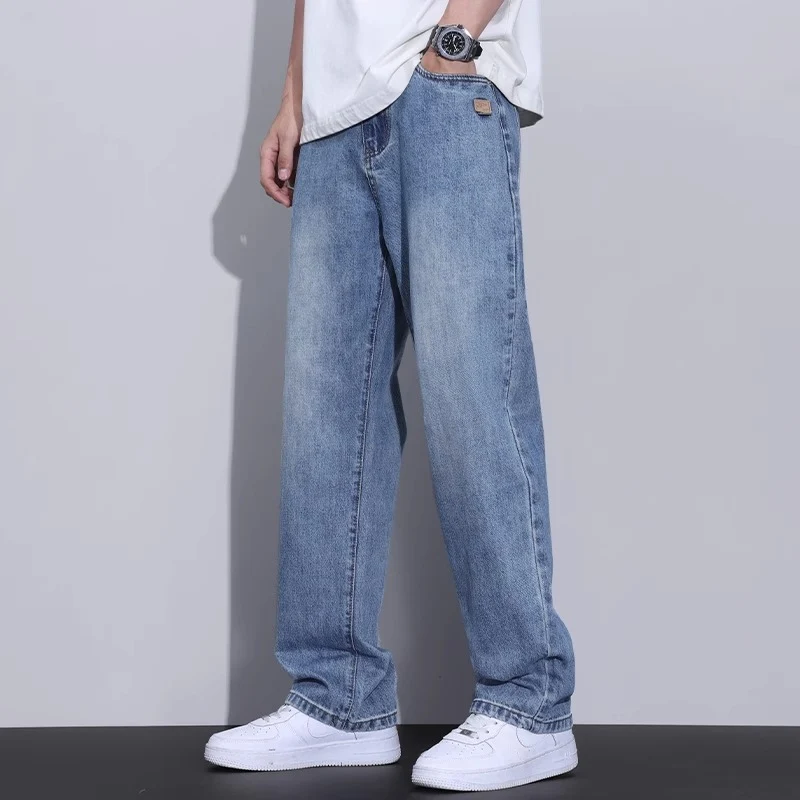Herren Bequeme Weitgeschnittene Jeans Nord Taschen