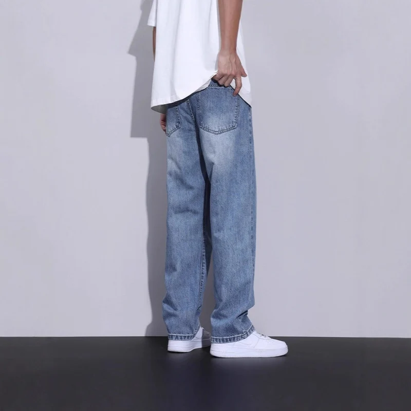 Herren Bequeme Weitbein-Jeans Nord Taschen