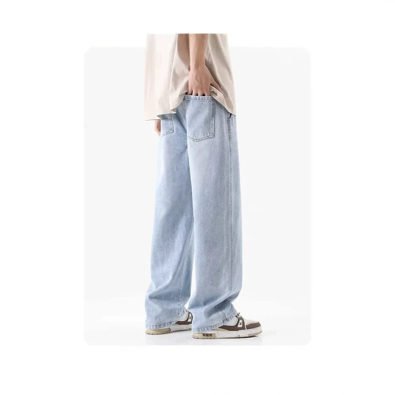 Herren Bequeme und lässige Weitgeschnittene Jeans Nord Taschen
