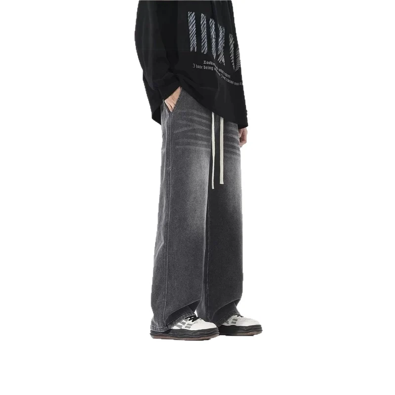 Herren Bequeme und lässige Weitgeschnittene Jeans Nord Taschen