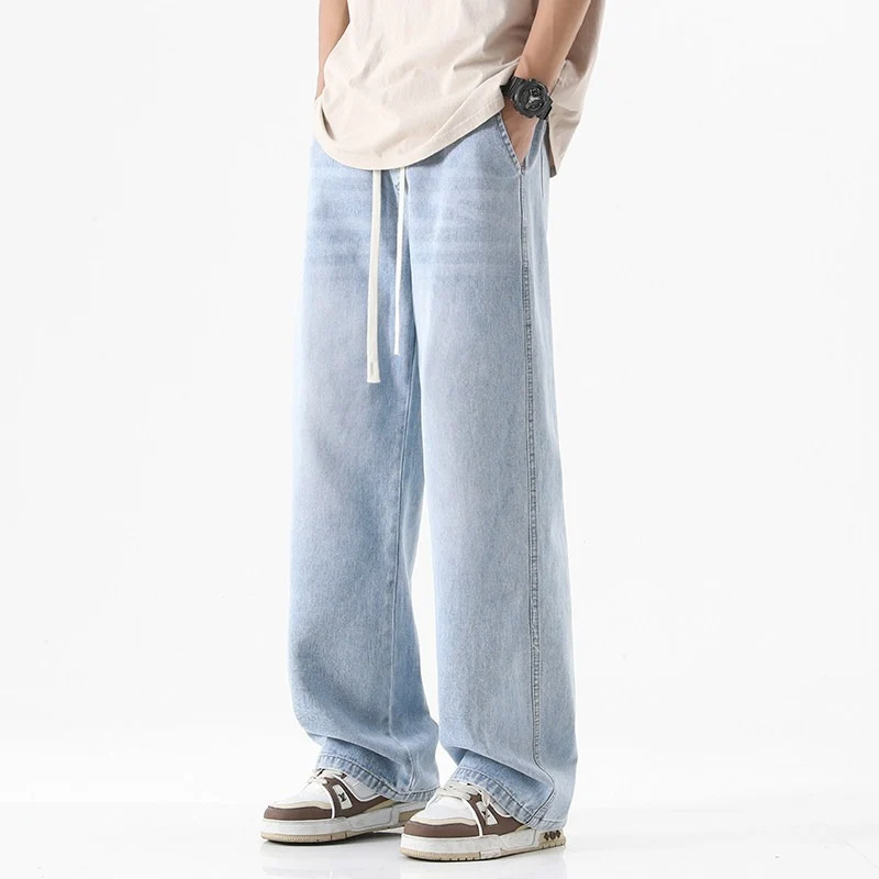 Herren Bequeme und lässige Weitgeschnittene Jeans Nord Taschen