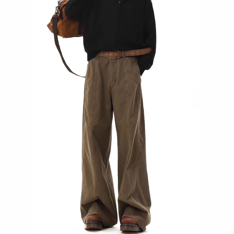 Damen Weitgeschnittene Stoffhose Nord Taschen